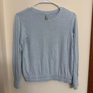 Athleta Girl Light Blue Long Sleeve Casual Top